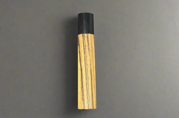 Teak Wa-Handle w/Black Buffalo Horn Collar - Thecooksedge