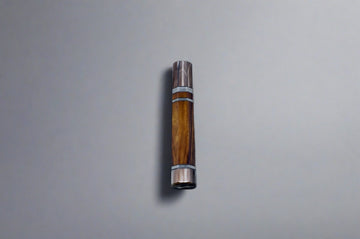 Desert Ironwood w/Marble Horn Collar & Silver Spacers - Thecooksedge