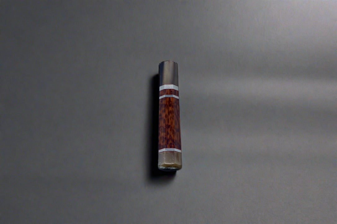 Snakewood w/Marble Horn Collar and Silver Spacers - Thecooksedge
