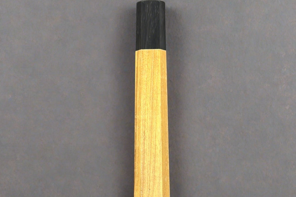 Teak Wa-Handle w/Black Buffalo Horn Collar - Thecooksedge