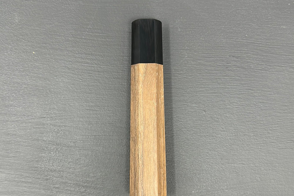 Walnut Wa-Handle w/Black Buffalo Horn Collar - Thecooksedge