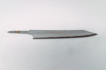Nigara Hamono Kurozome Damascus Kiritsuke Yanagiba 240mm(Blade Only) - Thecooksedge