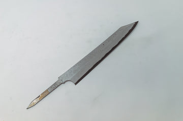 Nigara Hamono Kurozome Damascus Kiritsuke Yanagiba 240mm(Blade Only) - Thecooksedge