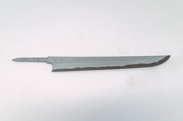 Nigara Hamono Kurozome Damascus Sakimaru Yanagiba 270mm(Blade Only) - Thecooksedge