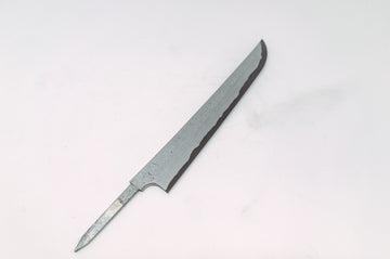Nigara Hamono Kurozome Damascus Sakimaru Yanagiba 270mm(Blade Only) - Thecooksedge