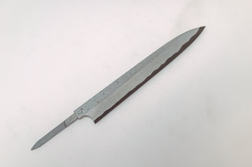Nigara Hamono Kurozome Damascus Yanagiba 240mm(Blade Only) - Thecooksedge