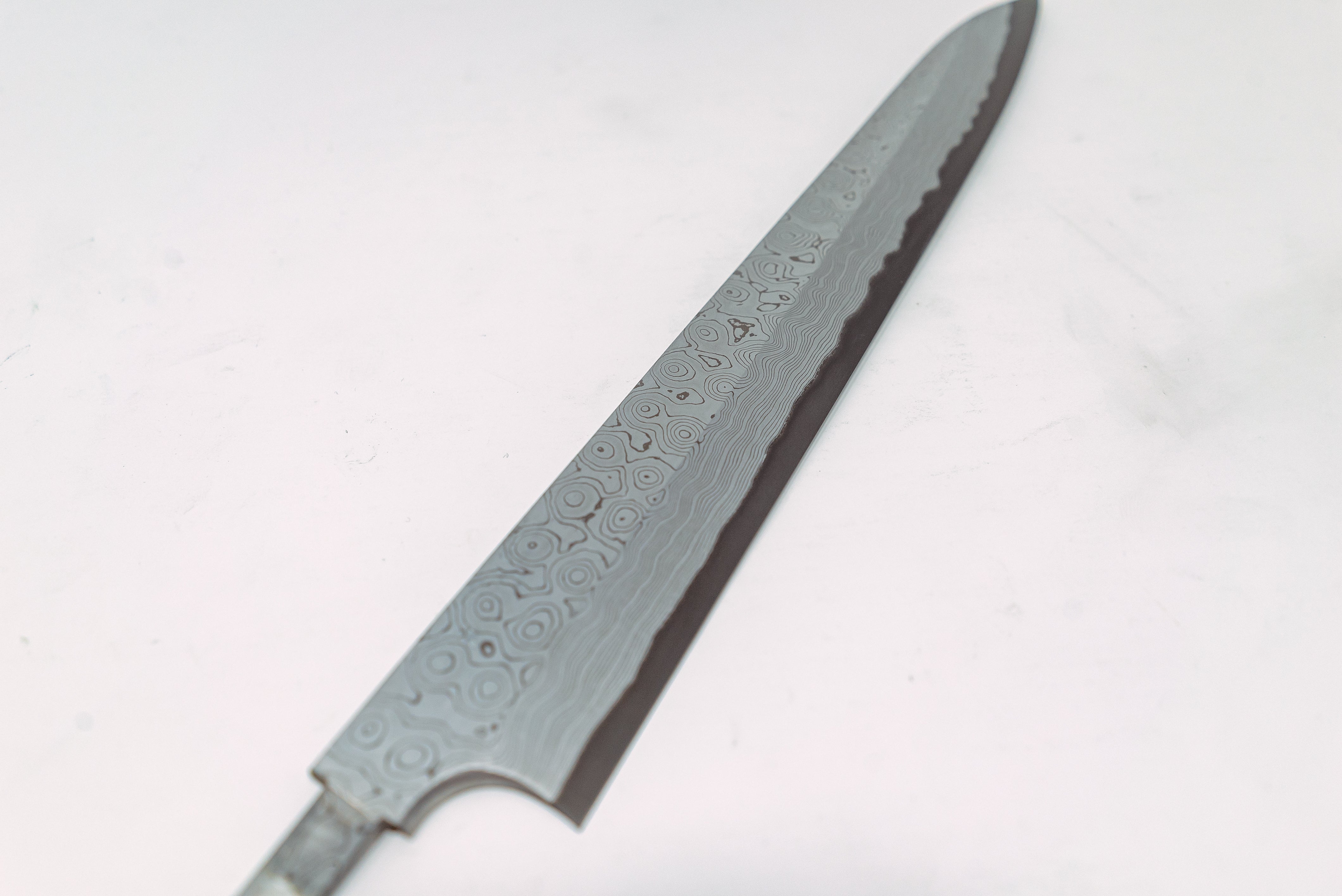 Nigara Hamono Kurozome Damascus Yanagiba 300mm (Blade Only) - Thecooksedge