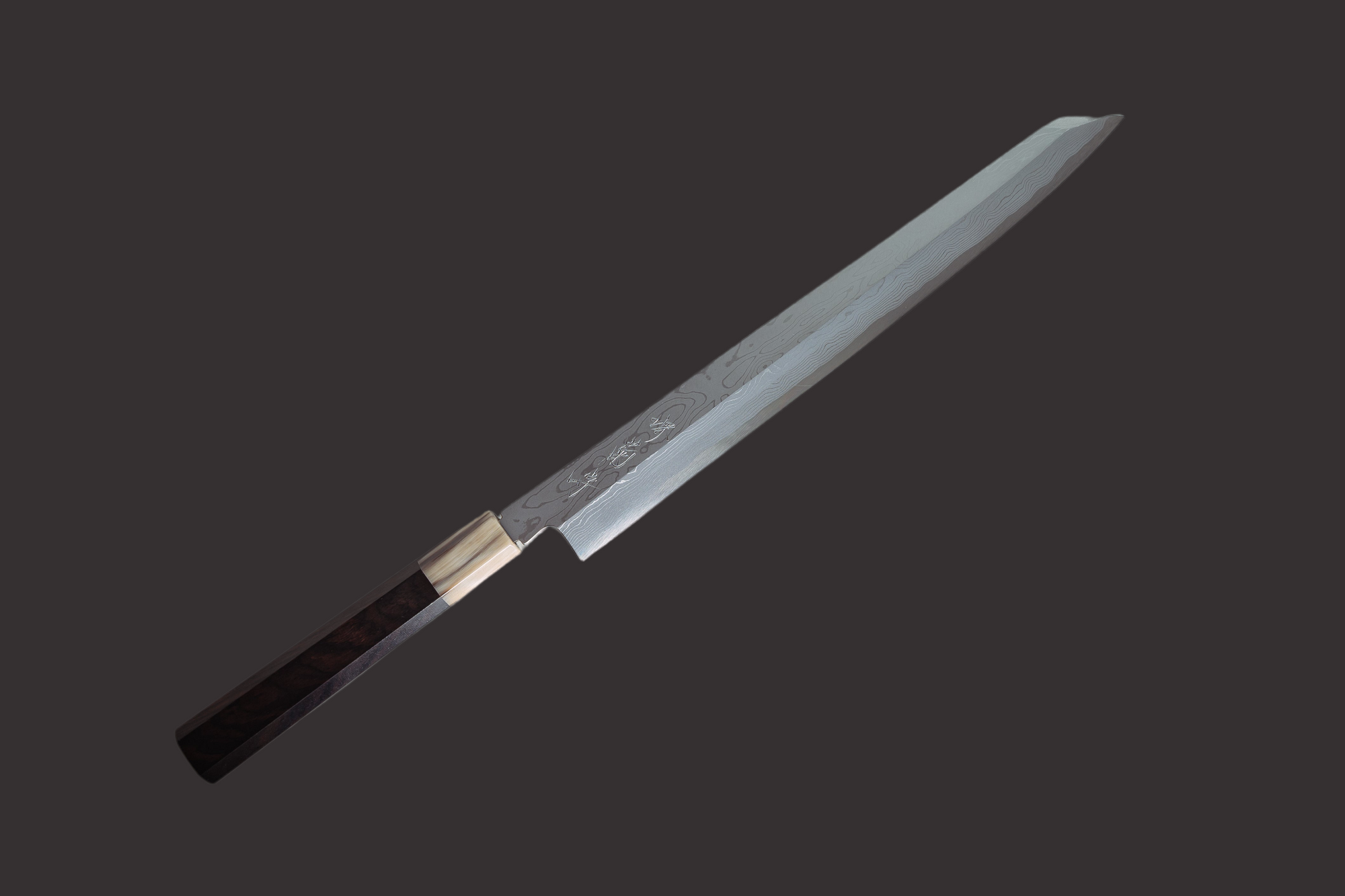 Sakai Kikumori White#1 Damascus Kiritsuke Yanagiba 300mm - Thecooksedge