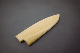DCHOI Designs Magnetic Poplar Saya Santoku 180mm - Thecooksedge