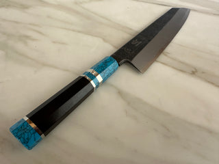 Hatsukokoro Shirasagi Kurouchi Kiritsuke Gyuto 240mm - Thecooksedge