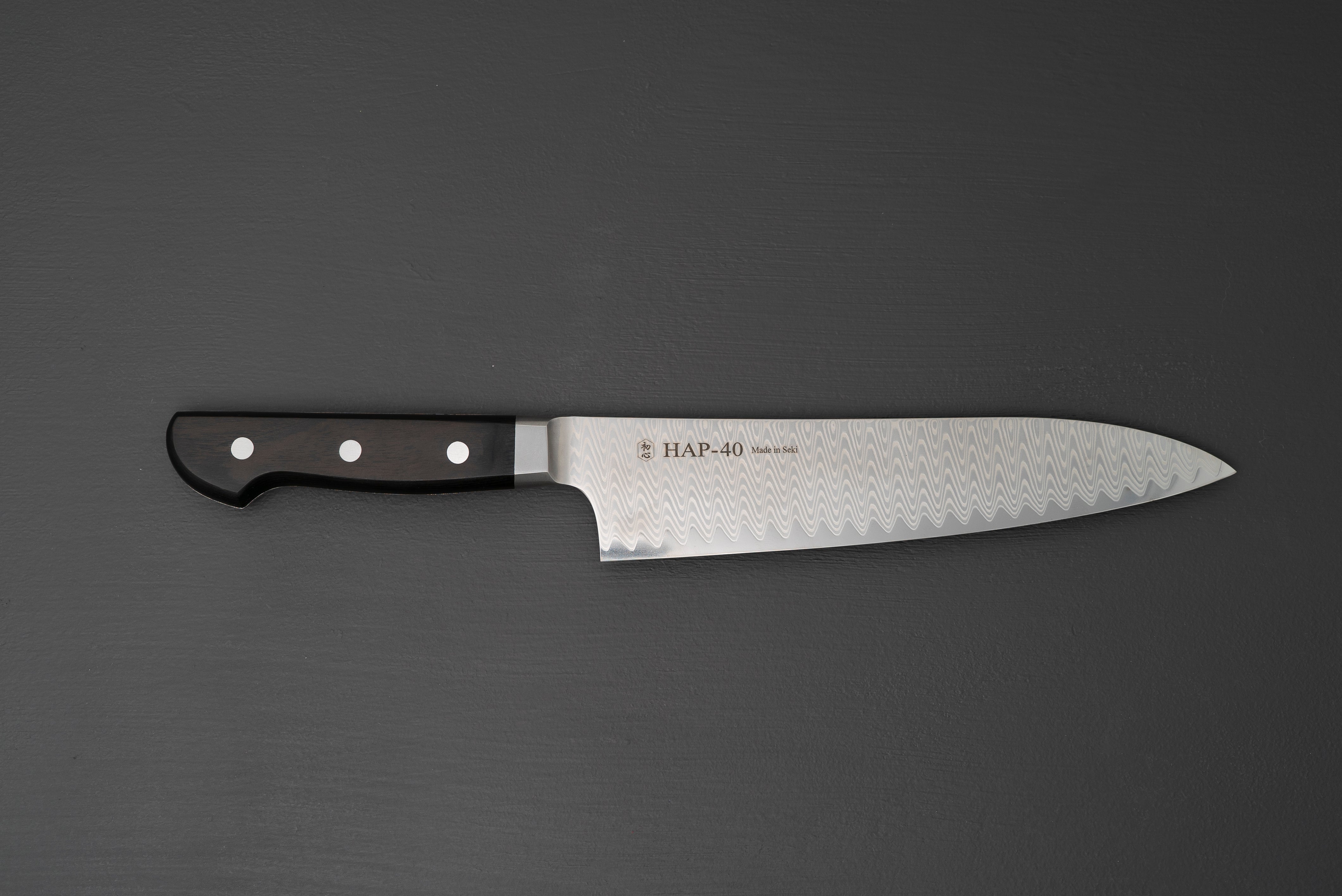 Hatsukokoro Hayabusa Damascus HAP40 Gyuto 210mm - Thecooksedge