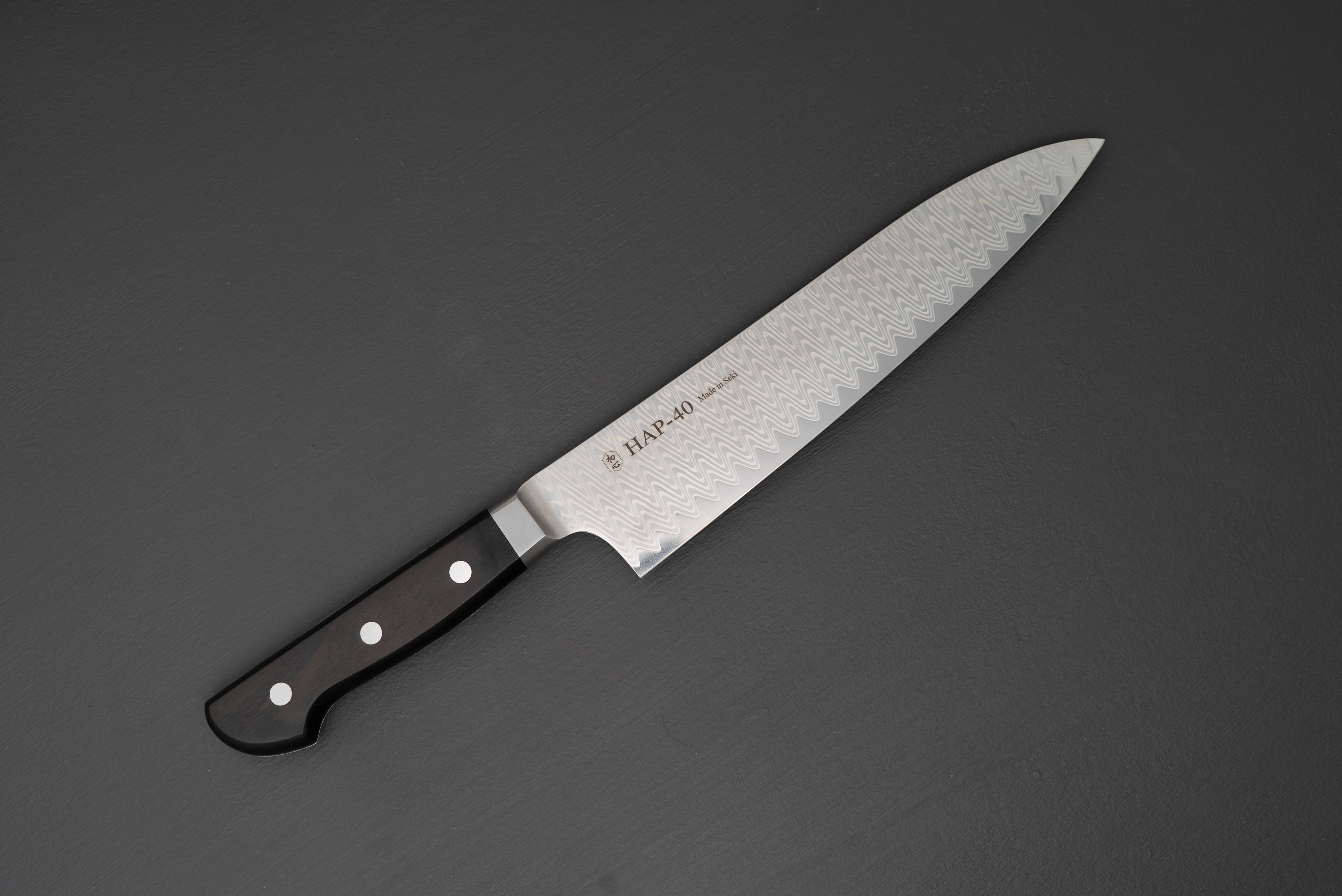 Hatsukokoro Hayabusa Damascus HAP40 Gyuto 210mm - Thecooksedge