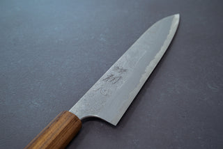 Hatsukokoro Blue#2 Nashiji Damascus Gyuto 240mm - Thecooksedge