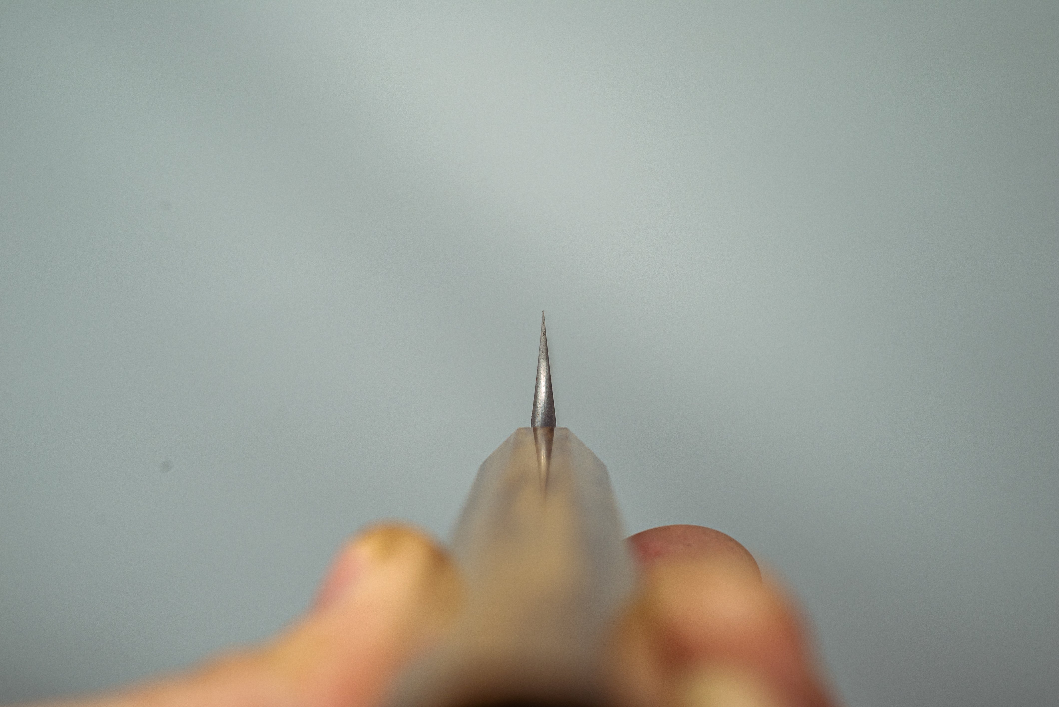 Hatsukokoro Blue#2 Nashiji Damascus petty 150mm - Thecooksedge