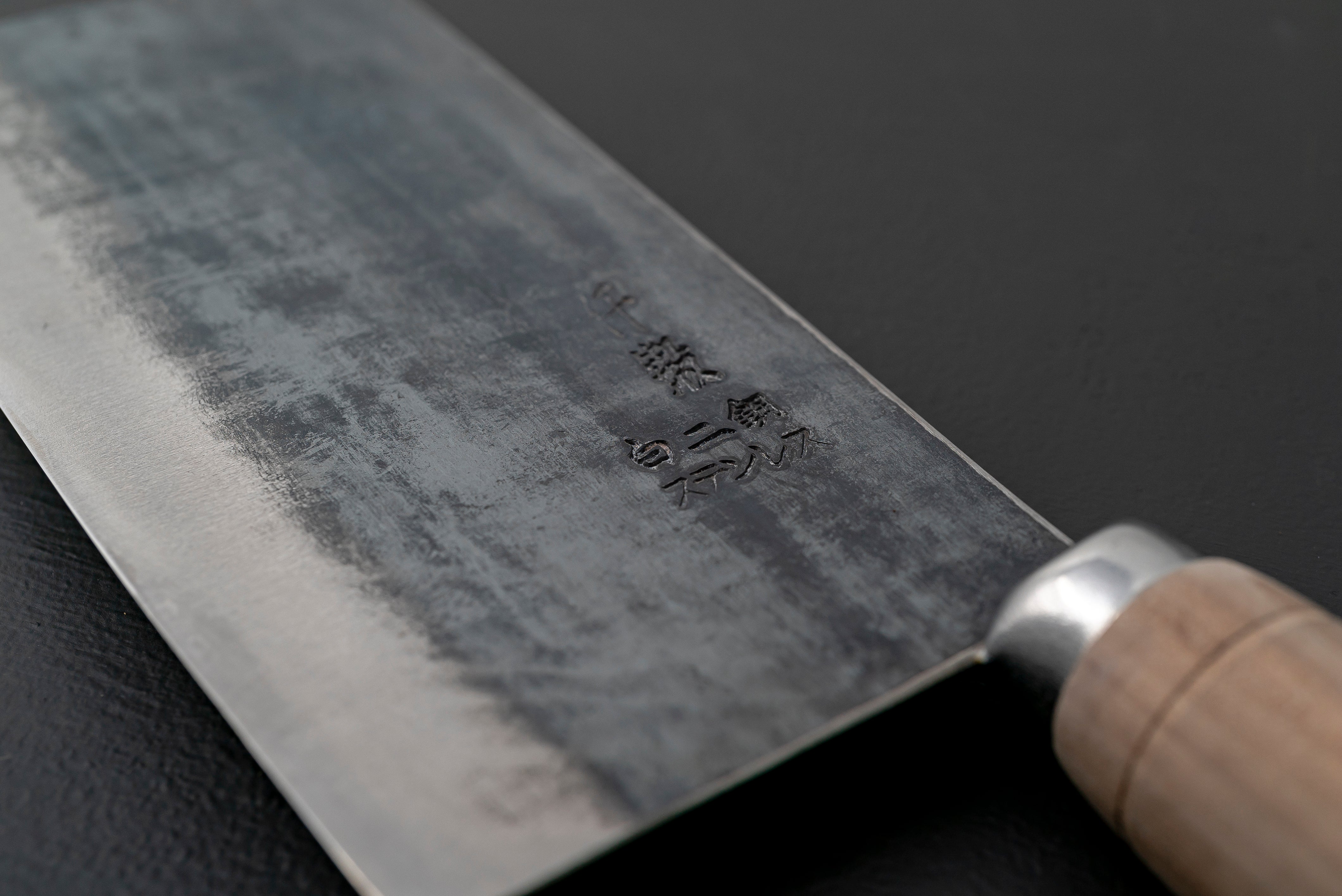 Sentan White2 Stainelss Clad Chinese Cleaver 200mm - Thecooksedge