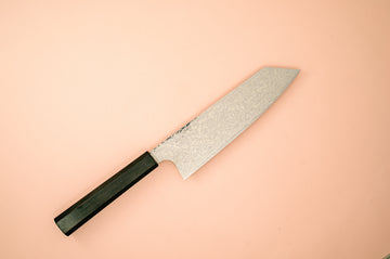 Hatsukokoro Ginga34 Nickel Damascus Bunka 170mm - Thecooksedge