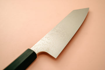 Hatsukokoro Ginga34 Nickel Damascus Bunka 170mm - Thecooksedge