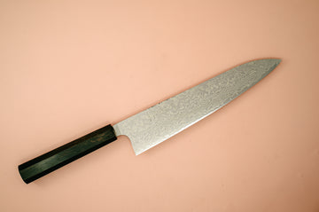 Hatsukokoro Ginga34 Nickle Damascus Gyuto 240mm - Thecooksedge
