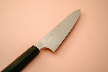 Hatsukokoro Ginga34 Nickle Damascus Petty 150mm - Thecooksedge