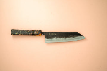 Hatsukokoro Kurogane Bunka 165mm (Refinished by Marcel) - Thecooksedge