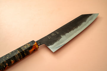 Hatsukokoro Kurogane Bunka 165mm (Refinished by Marcel) - Thecooksedge