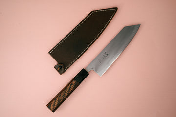 Hatsukokoro Shikkoku Blue2 Bunka 165mm (refinished by Marcel) - Thecooksedge