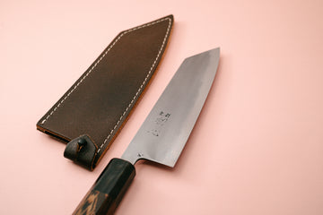 Hatsukokoro Shikkoku Blue2 Bunka 165mm (refinished by Marcel) - Thecooksedge
