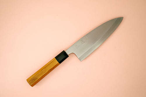 Hatsukokoro Shirasagi Silver 3 Deba 180mm - Thecooksedge