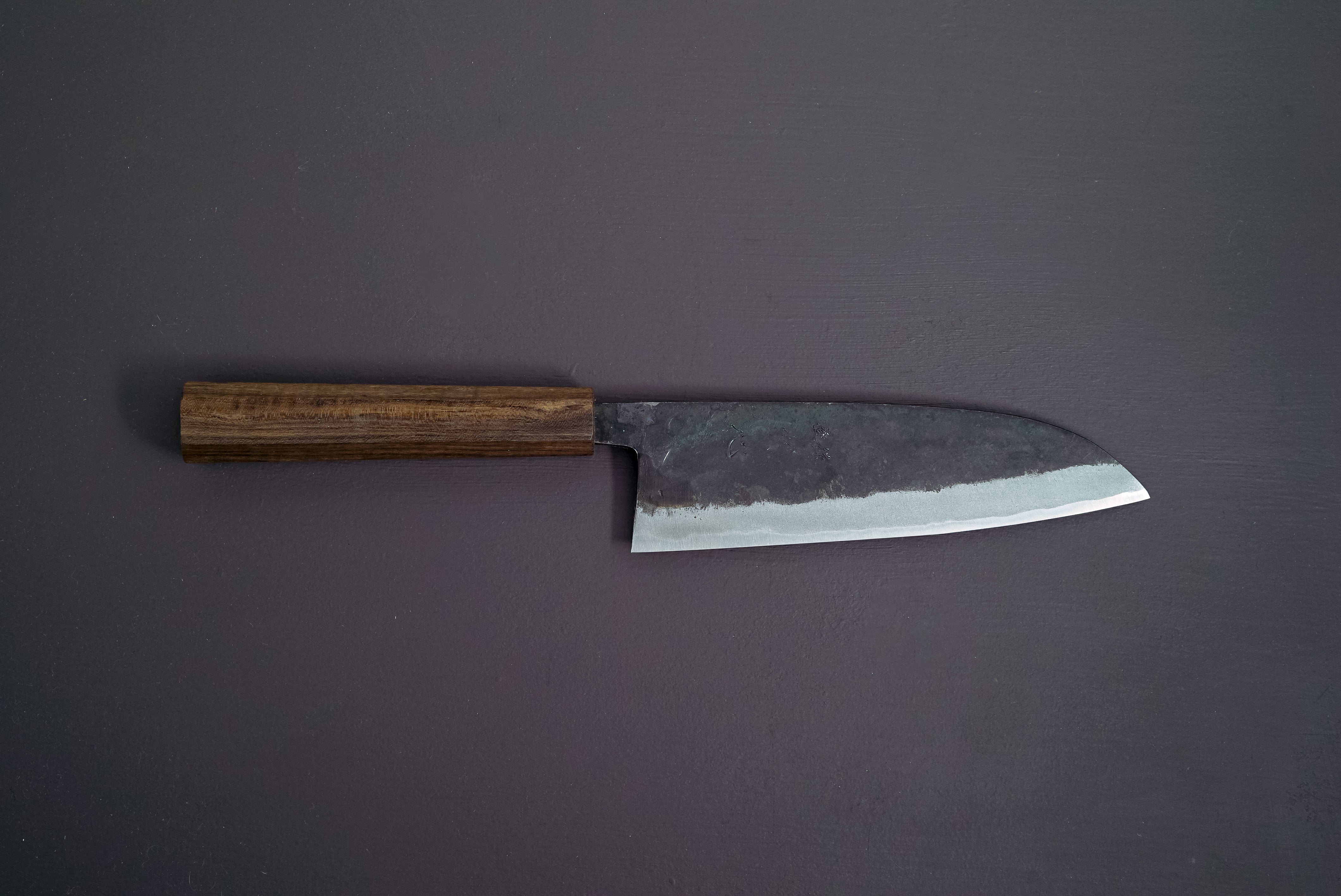 Hatsukokoro Sumi Blue2 Kurouchi Santoku 165mm - Thecooksedge
