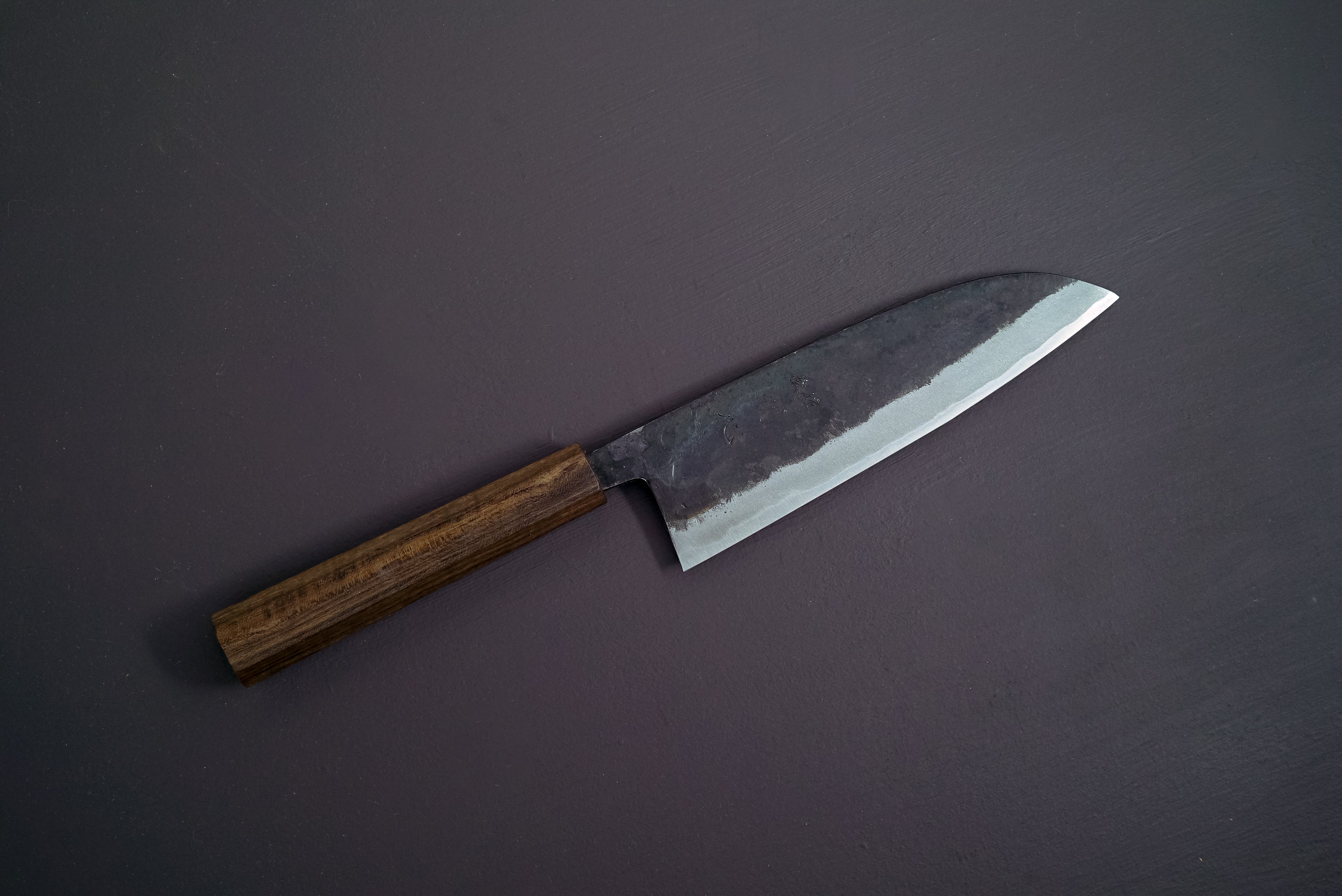 Hatsukokoro Sumi Blue2 Kurouchi Santoku 165mm - Thecooksedge