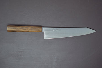 Hayabusa Silver3 Migaki Kiritsuke 210mm - Thecooksedge
