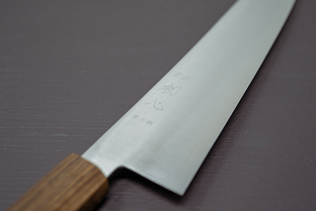 Hayabusa Silver3 Migaki Kiritsuke 210mm - Thecooksedge