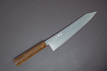 Hayabusa Silver3 Migaki Kiritsuke 240mm - Thecooksedge