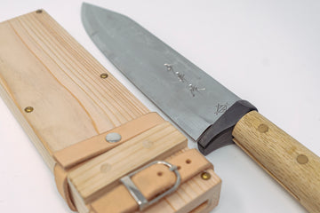Shotaro Imai W2 Damascus Outdoor Knife 210mm - Thecooksedge