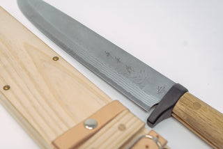 Shotaro Imai W2 Damascus Outdoor Knife 240mm - Thecooksedge