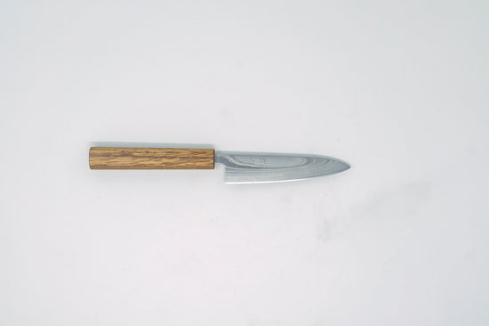 Sakai kikumori 10A Damascus Petty 135mm - Thecooksedge