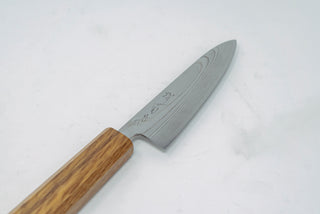 Sakai kikumori 10A Damascus Petty 135mm - Thecooksedge
