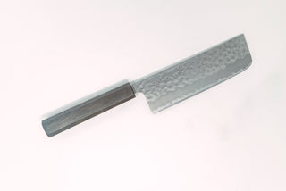 Sakai Kikumori NDW W2 Nakiri 165mm w/ Black Oak Handle - Thecooksedge