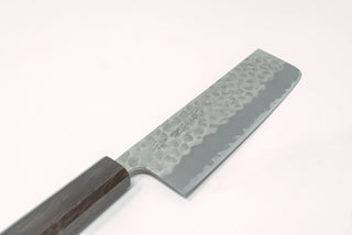 Sakai Kikumori NDW W2 Nakiri 165mm w/ Black Oak Handle - Thecooksedge