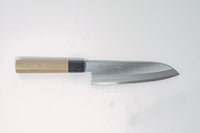 Sakai Kikumori Q-AS Santoku 180mm w/Magnolia Handle - Thecooksedge