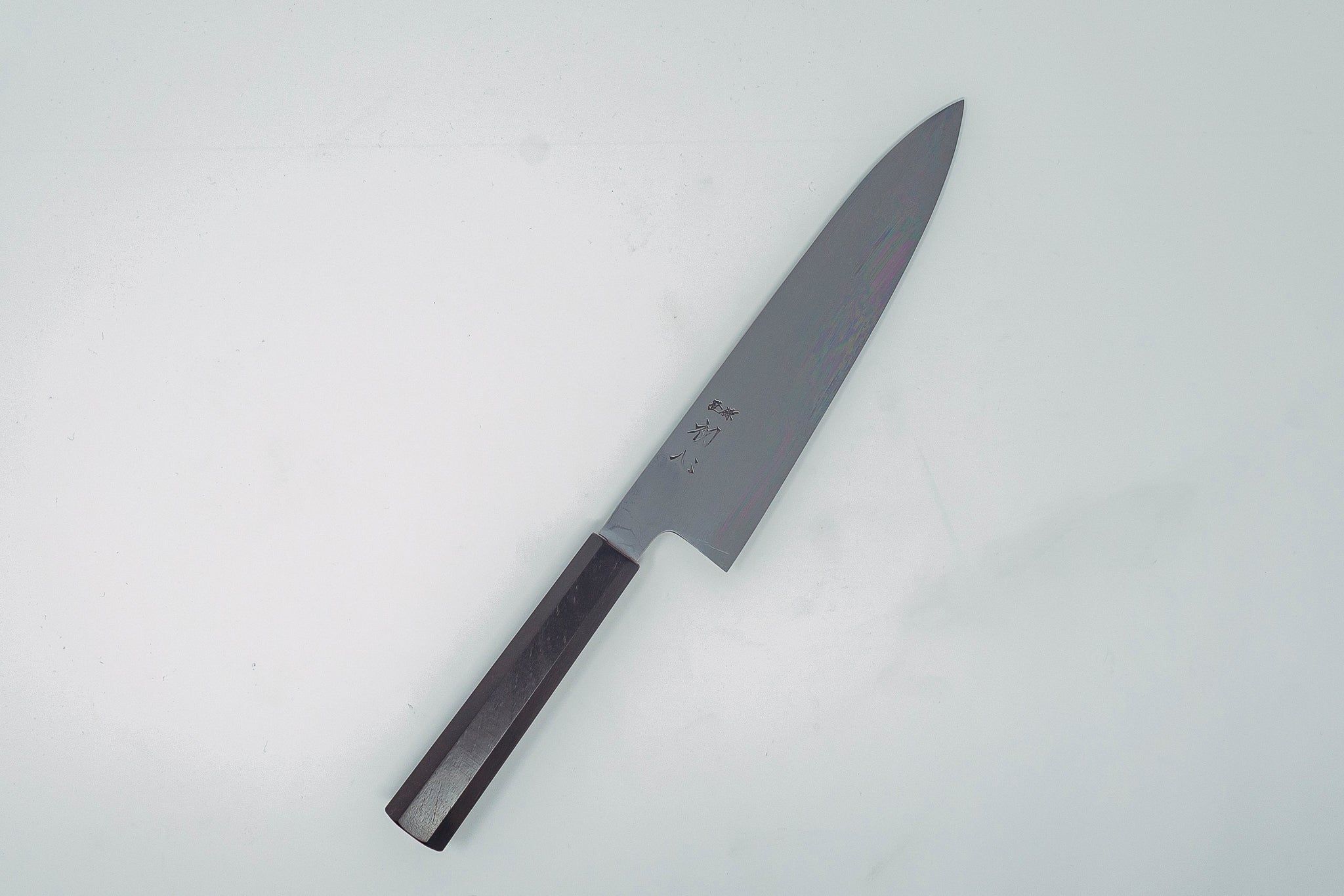 Hatsukokoro Komorebi Damascus Blue#1 Gyuto 210mm (scratch and dent) - Thecooksedge