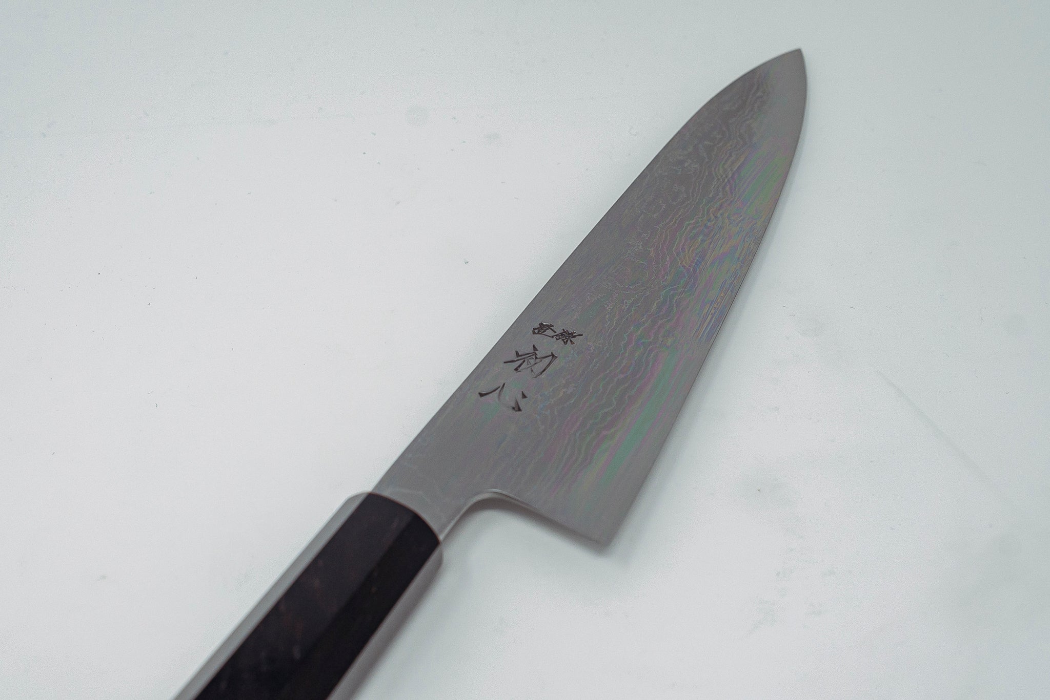Hatsukokoro Komorebi Damascus Blue#1 Gyuto 210mm (scratch and dent) - Thecooksedge