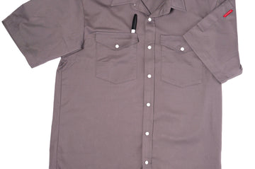 Medium Rare Mechanic Short Sleeve Charcoal Grey - Thecooksedge