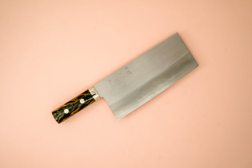Nakagawa Silver3 Chinese Cleaver Acrylic Handle - Thecooksedge