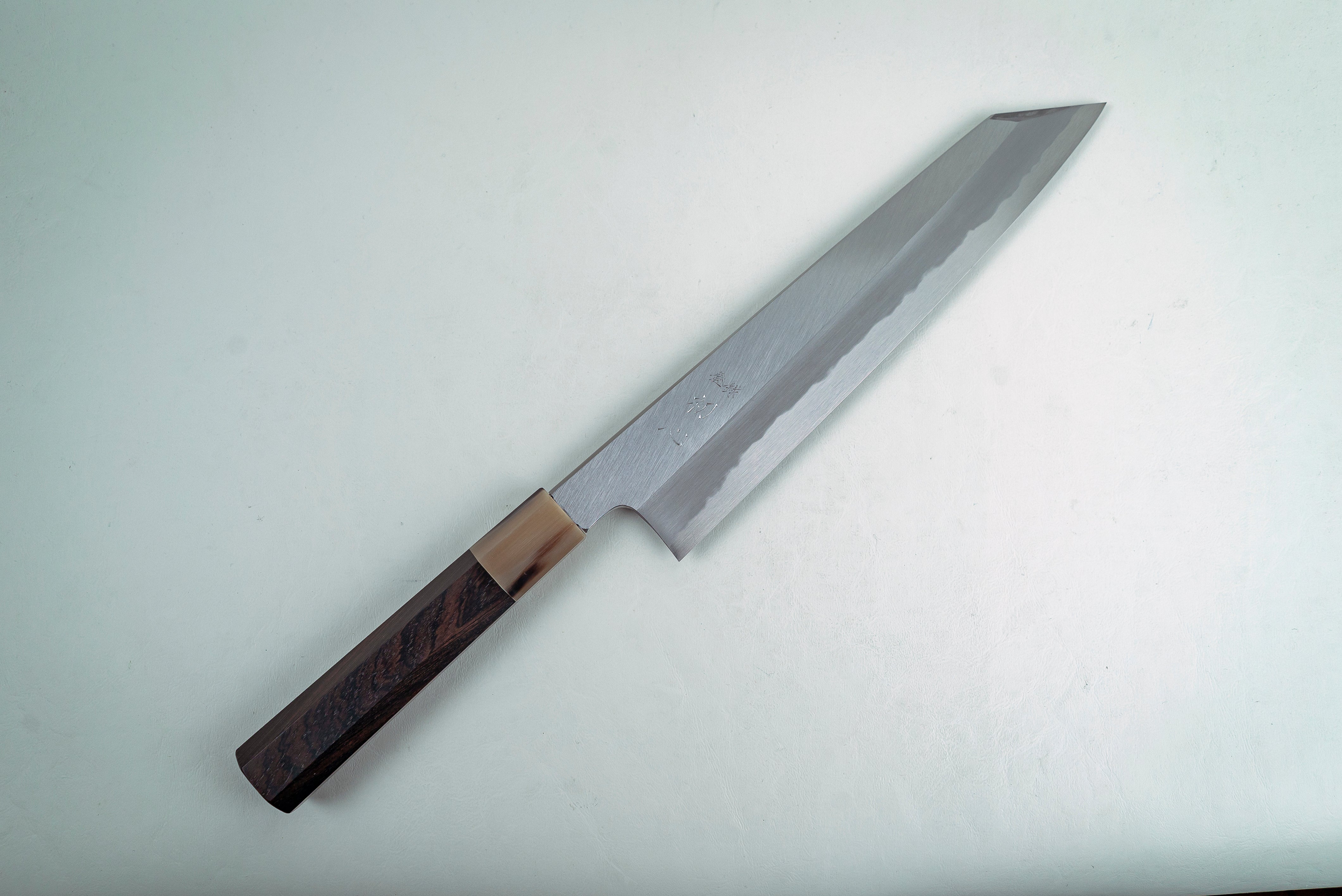 Nakagawa Satoshi Blue #2 Migaki Tall  Kiritsuke Gyuto 255mm - Thecooksedge
