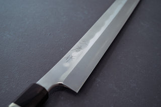 Nigara Hamono Blue#2 Honyaki Fujisan Sakimaru Yanagiba 330mm - Thecooksedge