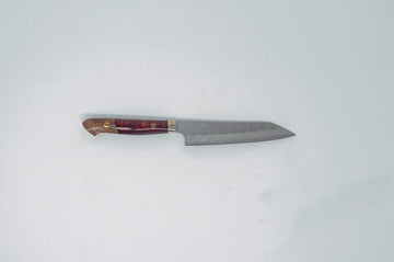 Nigara Hamono SG2 Migaki Tsuchime Kirituske Petty 150mm w/ Western Resin handle - Thecooksedge
