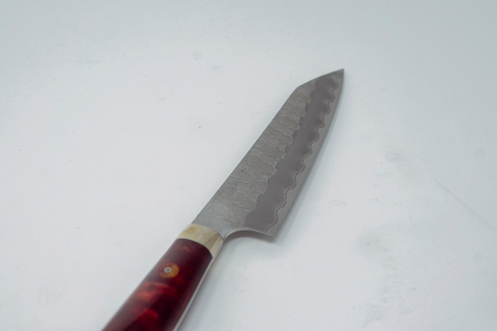 Nigara Hamono SG2 Migaki Tsuchime Kirituske Petty 150mm w/ Western Resin handle - Thecooksedge