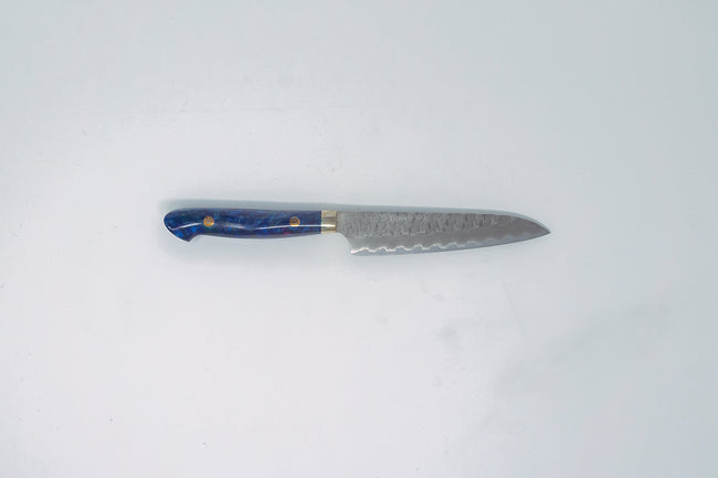 Nigara Hamono SG2 Migaki Tsuchime Petty 150mm w/ Western Resin handle - Thecooksedge