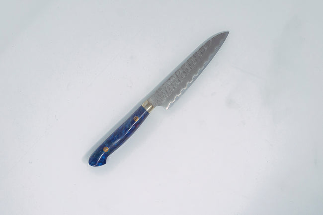 Nigara Hamono SG2 Migaki Tsuchime Petty 150mm w/ Western Resin handle - Thecooksedge